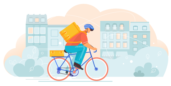 Livraison à vélo de votre traiteur à Bordeaux