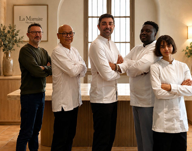 Équipe La Marmite Traiteur à Bordeaux